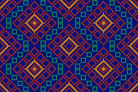 Abstract geometric ethnic patterns. Image vector. Traditional Thai style Stock Illustration