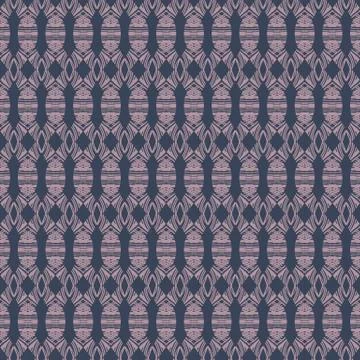 Abstract geometric ethnic seamless vector pattern in blue and lilac Stock Illustration