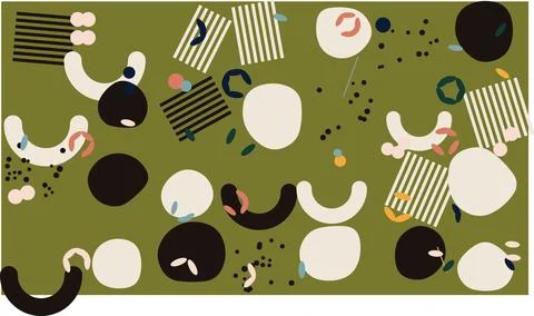 Abstract geometric faces and shapes design Stock Illustration