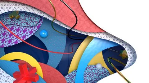 Abstract geometric fantasy Illustrazione stock