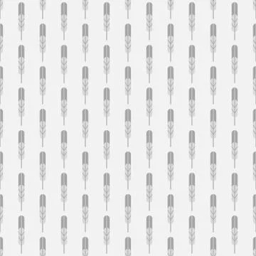 Abstract geometric feathers seamless pattern. Native folk ornament for print, Stock Illustration