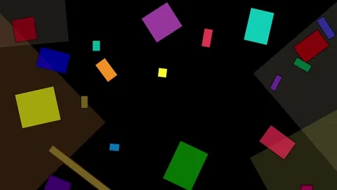 Abstract geometric figures of Kandinsky in motion. Stock Footage 289901608