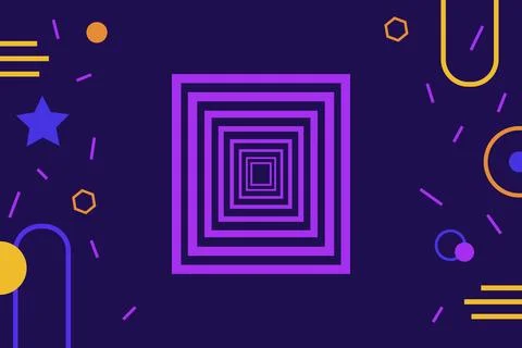 Abstract geometric flat design background Stock Illustration