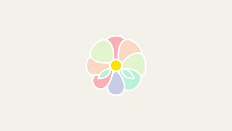 Abstract Geometric Flower Pattern Animation | Minimalist Mandala Design Stock Footage 346661685