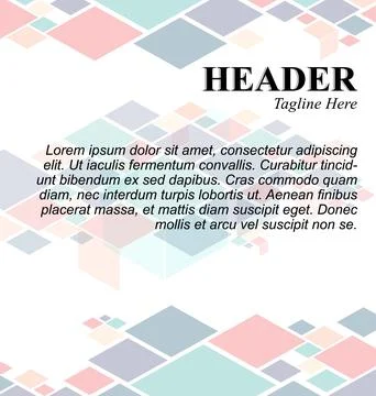 Abstract geometric flyer template background Stock Illustration
