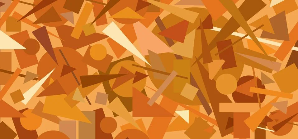 Abstract geometric form pattern. Chaotic flow figure background Stock Illustration