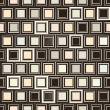 Abstract geometric form pattern. Square ornament. Tile background イラスト素材