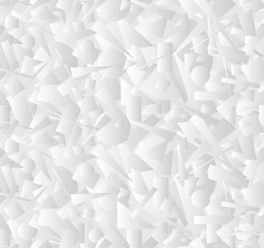 Abstract geometric form pattern. White futuristic background Stock Illustration