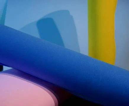 Abstract geometric forms creating colorful modern composition Stock Photos