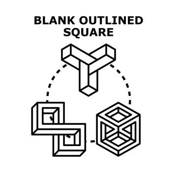 Abstract geometric forms creating optical illusion concepts Stock Illustration