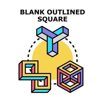 Abstract geometric forms creating optical illusion concepts Stock Illustration
