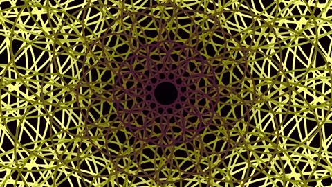 Abstract geometric fractal pattern background, seamless repeating digital a.. Stock Footage 340378543