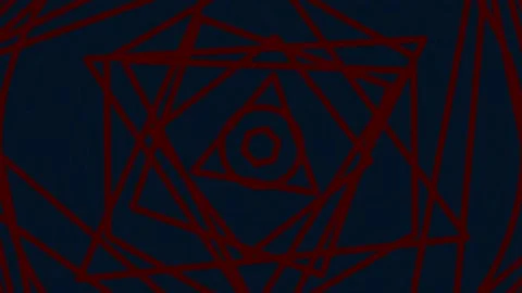 Abstract geometric fractal pattern design with nested squares structure Stock Footage 342203902