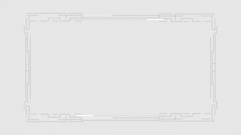Abstract Geometric Frame Border Animation Stockbeeldmateriaal 347005118
