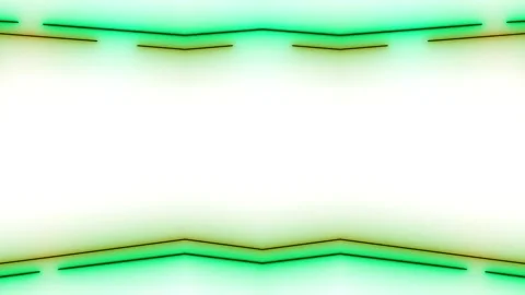 Abstract Geometric Frame with Green and Yellow Neon Lights Stock Footage 284403741