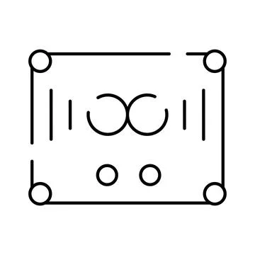 Abstract geometric frame with infinity symbol concept Stock Illustration