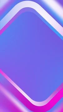 Abstract geometric frame with smooth blue and purple gradient edges, creating Stock Illustration