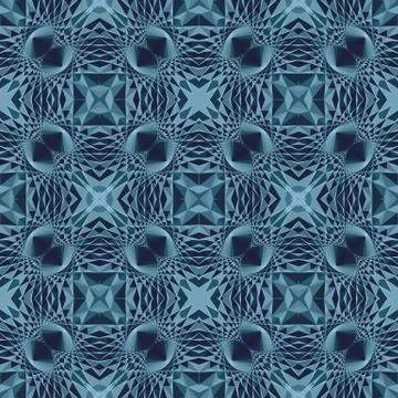 Abstract geometric futuristic seamless pattern Stock Illustration