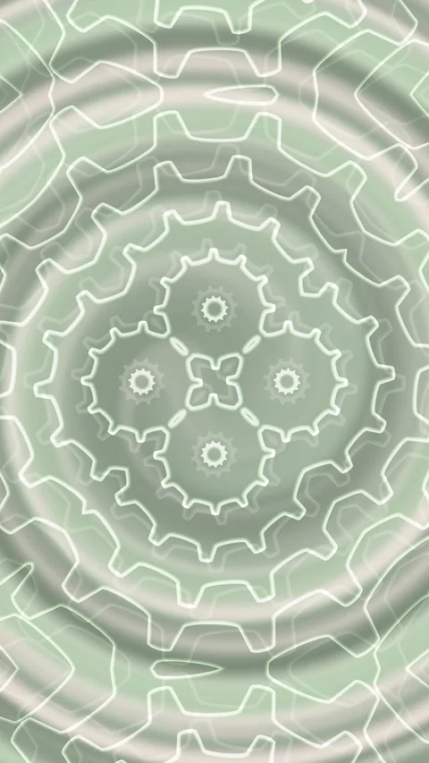 Abstract Geometric Gear Pattern Animation Loop Stock Footage 348034377