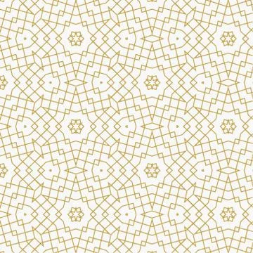 Abstract geometric gold pattern made with lines Stock Illustration
