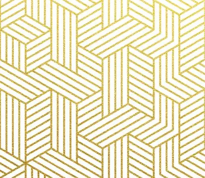 Abstract geometric gold pattern vector background Stock Illustration