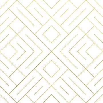 Abstract geometric golden seamless pattern background with gold glitter lines Stock Illustration