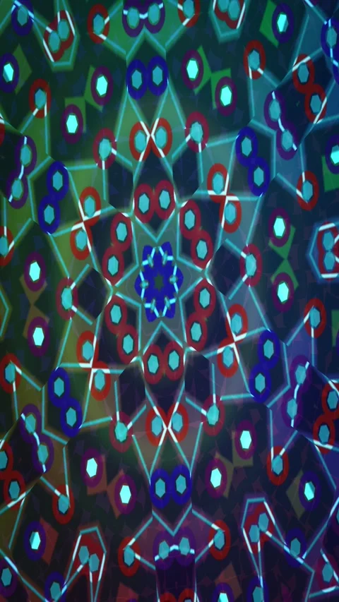 Abstract geometric gradient animated background with emerald deep colors Stock Footage 331258098
