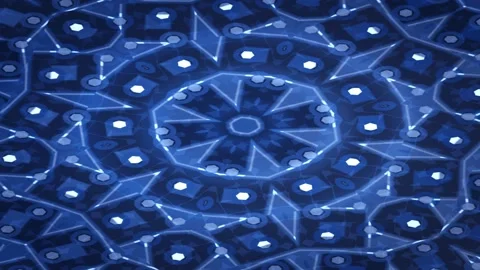 Abstract geometric gradient animated background with azure deep colors Stock Footage 331271370