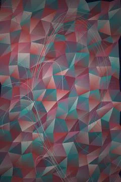 Abstract Geometric Gradient Art Stock Illustration