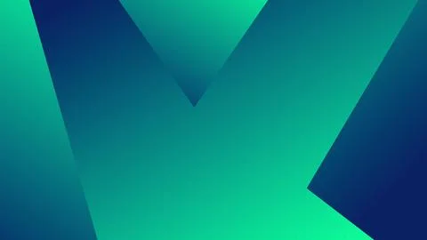 Abstract geometric gradient background with blue and green colors Stock Illustration