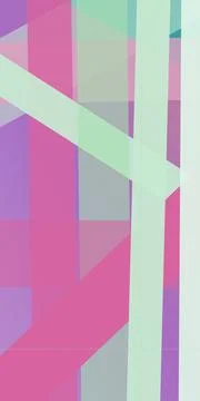 Abstract geometric gradient background with layered blocks in pink, purple,.. Stock Illustration