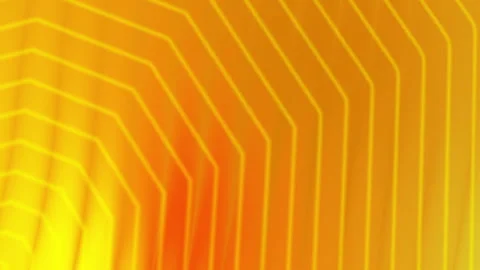 Abstract Geometric Gradient Background with Orange Yellow Hues and Neon Lines Video stock 339702397