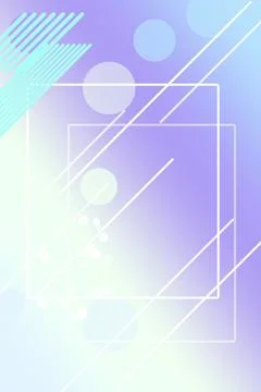 Abstract geometric gradient background with pastel bokeh circles, diagonal .. 스톡 일러스트