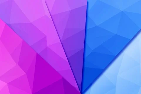 Abstract geometric gradient background with pink purple and blue tones in Stock Illustration