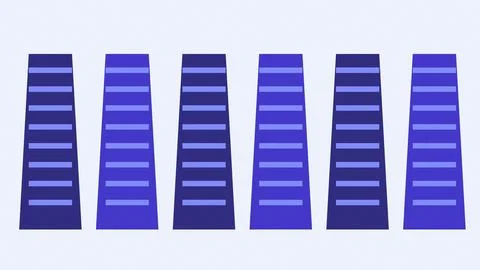 Abstract geometric gradient bars composition modern minimalist design Stock Illustration