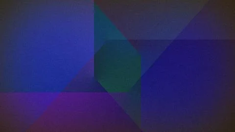 Abstract geometric gradient in deep blue, purple, and green hues with a gra.. Illustrazione stock