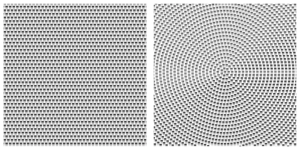 Abstract Geometric Gradient Square Patterns. Stock Illustration