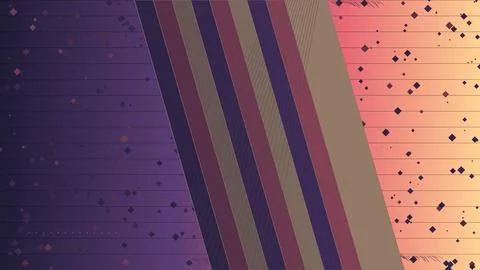 Abstract geometric gradient stripes background with diamond patterns Stock Illustration