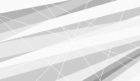 Abstract Geometric Gray Background with White Lines and Diagonal Shapes Stock Illustration