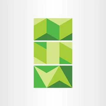 Abstract geometric green background vector 스톡 일러스트