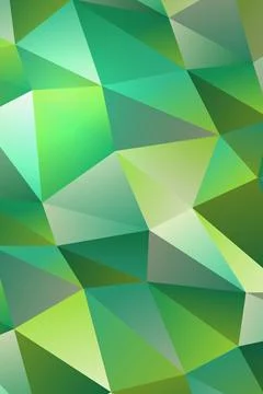 Abstract Geometric Green Pattern Stock Photos