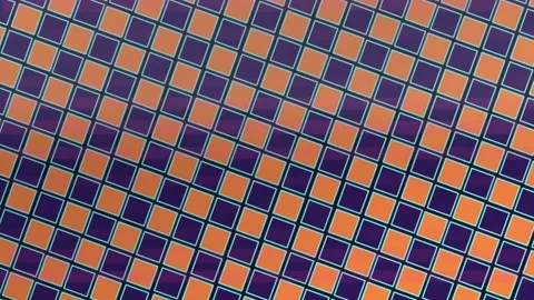 Abstract geometric grid motion background with orange with perspective Stock-Footage 343881002