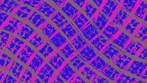 Abstract geometric grid pattern with blue and pink colors 스톡 일러스트
