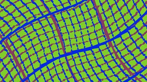 Abstract geometric grid pattern with blue and green lines Illustrazione stock