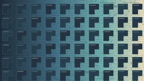 Abstract geometric grid pattern with dark blue and light blue tones Stock Illustration