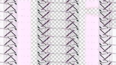 Abstract geometric grid pattern with diagonal lines and soft pink overlay Stock Illustration