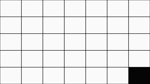Abstract Geometric Grid Pattern With Moving Squares In Dark Space Cinematic.. Stock Footage 340911700
