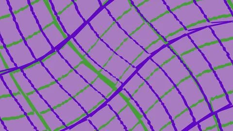 Abstract geometric grid pattern with purple and green lines 스톡 일러스트
