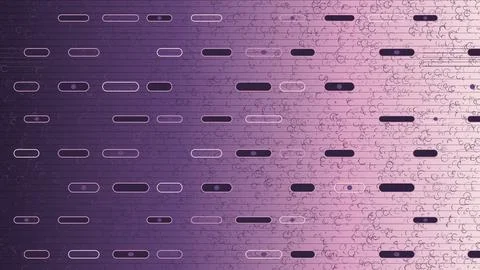 Abstract geometric grid pattern with purple pink gradient and cracked texture Stock Illustration