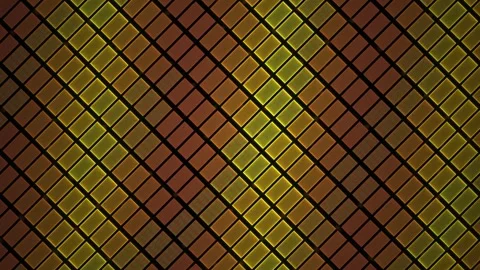 Abstract Geometric Grid Pattern with Shifting Warm Tones and Diagonal Motion Stock Footage 343686934